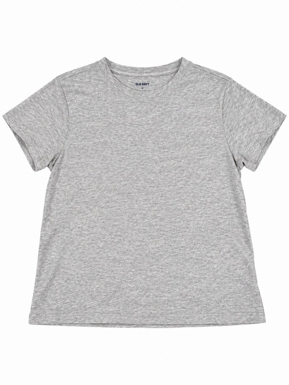 Old Navy Women’s Large Gray Bestee Short Sleeve Crew Neck T-Shirt Basic Tee